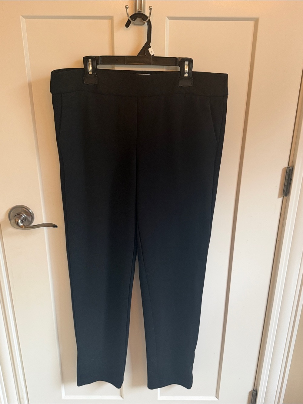 Laura Black Straight-Leg Pull-On Women's Pants
